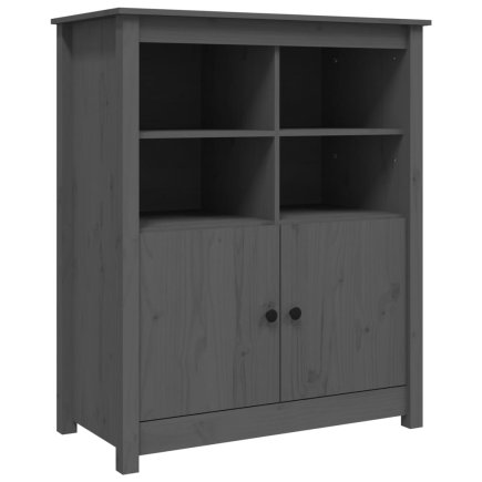 vidaXL Γκρι Μπουφές από Μασίφ Ξύλο Πεύκου 83x41,5x100 εκ 821514