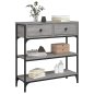 vidaXL Γκρι Κονσόλα Τραπέζι Sonoma 72,5x25x75 εκ. Από Συνθετικό Ξύλο 834188