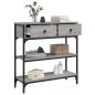 vidaXL Γκρι Κονσόλα Τραπέζι Sonoma 72,5x25x75 εκ. Από Συνθετικό Ξύλο 834188
