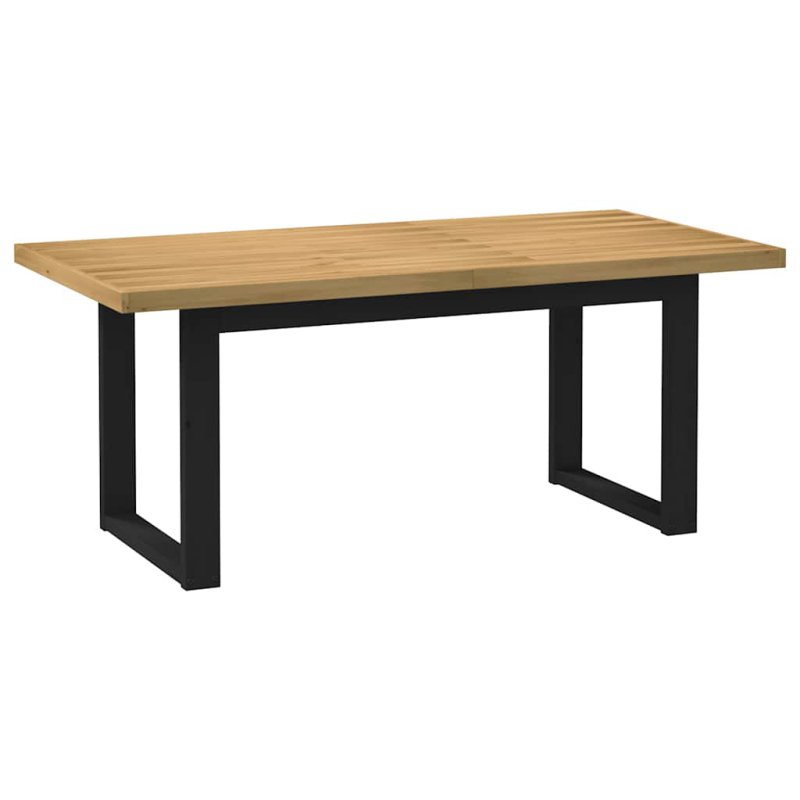 vidaXL Τραπέζι Φαγητού NOAIN με Πόδια U Σχήματος 180x90x75 εκ από Μασίφ Ξύλο Πεύκου 3328259