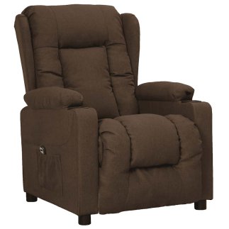 vidaXL Πολυθρόνα Relax με Υποπόδιο Καφέ 72.5x96x99.5cm 3093427