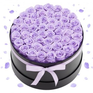 VEVOR Forever Flowers: 50 Αιώνια Τριαντάφυλλα σε Κουτί, Μοναδικό Δώρο για Γυναίκες - Γενέθλια, Επέτειος, Ημέρα του Αγίου Βαλεντί