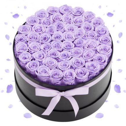 VEVOR Forever Flowers: 50 Αιώνια Τριαντάφυλλα σε Κουτί, Μοναδικό Δώρο για Γυναίκες - Γενέθλια, Επέτειος, Ημέρα του Αγίου Βαλεντί