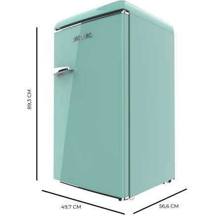 Μίνι Ψυγείο Ρετρό 95L με Κατάψυξη Icebox & Ρυθμιζόμενη Θερμοκρασία Green CEC-00262 Cecotec