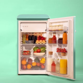 Μίνι Ψυγείο Ρετρό 95L με Κατάψυξη Icebox & Ρυθμιζόμενη Θερμοκρασία Green CEC-00262 Cecotec