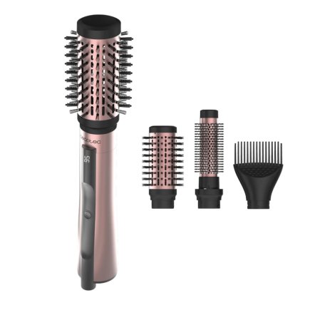 Cecotec Κεραμική Βούρτσα 3 σε 1 AirBrush, 1200 W Ιονική Βούρτσα, 3 Ταχύτητες, 3 Θερμοκρασίες, Μεταλλικό Ροζ CEC-116275