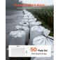 VEVOR Ανθεκτικά Σακιά Άμμου 40x66 cm με Δέσιμο, Αντοχή 22,6 kg JBXSD16INCH2AN6CX001V0