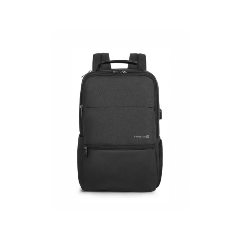 SWISSTEN Σακίδιο Πλάτης για Laptop 15,6", Μαύρο 8595217478169