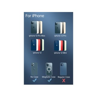 SWISSTEN Μαγνητική βάση αυτοκινήτου MagSafe με ασύρματο φορτιστή 15W 8595217476929