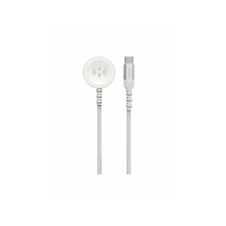SWISSTEN Μαγνητικό Μεταλλικό Καλώδιο για Apple Watch, USB-C, 1,2 μ, Λευκό 8595217486997