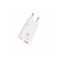SWISSTEN Λεπτός Τροφοδοτικός Αντάπτορας GaN USB-C + USB-A 30 W, Λευκός 8595217492271