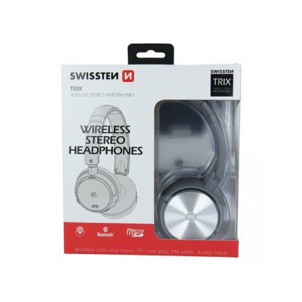 SWISSTEN Ασύρματα Ακουστικά Bluetooth Trix Ασημί 8595217465183