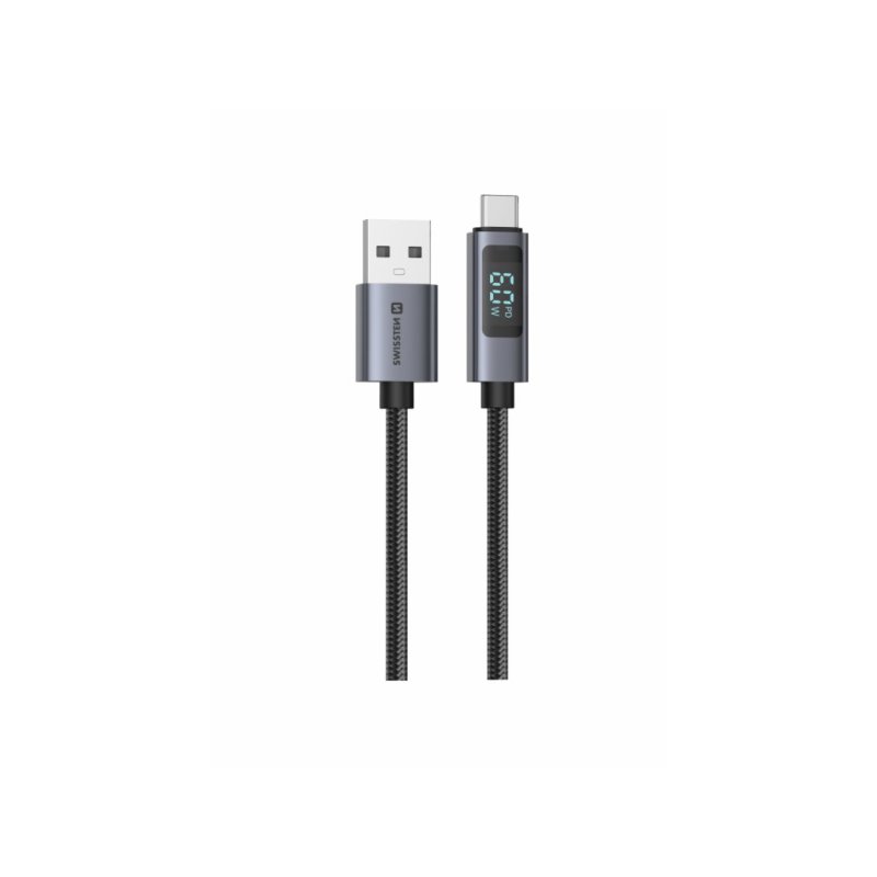 SWISSTEN Καλώδιο LCD USB-A / USB-C 8595217491557