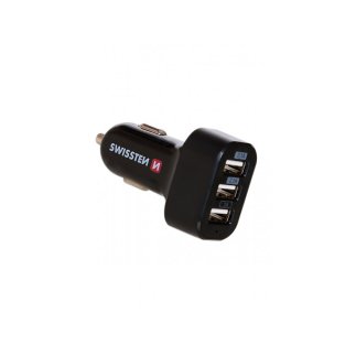 SWISSTEN Φορτιστής Αυτοκινήτου 3xUSB, 5,2 A 8595217440593