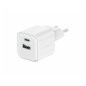 SWISSTEN Γρήγορος Φορτιστής GaN: 1x USB-C 35W PD και 1x USB-A 27W QC Μαύρο 8595217484498