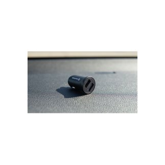 SWISSTEN Φορτιστής Αυτοκινήτου με 2 θύρες USB, 4,8 Α, Μεταλλικό Μαύρο 8595217478770