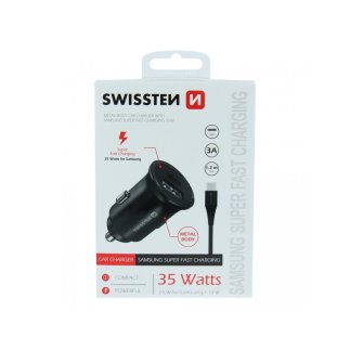 SWISSTEN Ταχεία Φόρτιση Samsung 25W + 10W, Καλώδιο USB-C / USB-C 1.2μ 8595217475335
