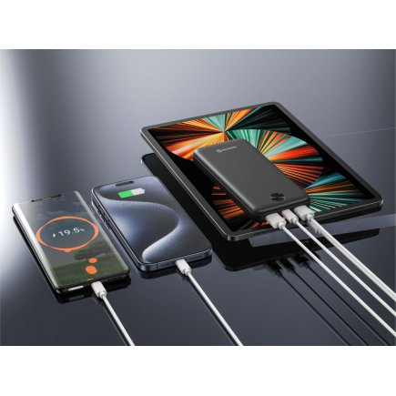 SWISSTEN Φορητός Φορτιστής 1000 mAh Worx Pro, Μαύρος 8595217490642