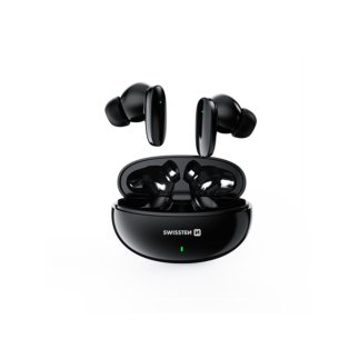SWISSTEN Ασύρματα Ακουστικά Bluetooth TWS SONIC Μαύρο 8595217488298