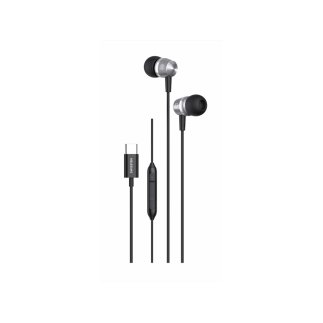SWISSTEN Μεταλλικά Ακουστικά USB-C, Μαύρα 8595217487390