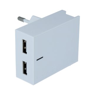 SWISSTEN Φορτιστής Ταξιδιού με Έξυπνο IC και 2x USB 3A + Καλώδιο Δεδομένων USB / Lightning MFi 1,2m Λευκό 8595217463295