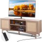 Ρατάν TV Σταντ 191cm Boho TV Ντουλάπι Δρυς - VEVOR TBDSJ66INCHEOANELV2