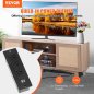 Ρατάν TV Σταντ 191cm Boho TV Ντουλάπι Δρυς - VEVOR TBDSJ66INCHEOANELV2