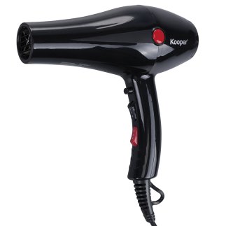 Kooper Σεσουάρ μαλλιών 2000 W με συγκεντρωτήρα και διαχυτή 3 ρυθμίσεις θερμότητας μαύρο Kooper 5919140