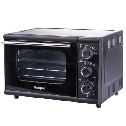 Kooper Ηλεκτρικός φούρνος 24 L σκληρυμμένο γυαλί 1300W μαύρο Kooper 5919496