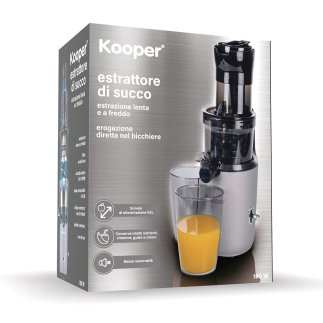 Kooper Αποχυμωτής για φρούτα και λαχανικά 180 W ασημί Kooper 5923659