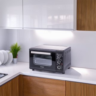 Kooper Ηλεκτρικός φούρνος 32L με λαμπτήρα, 1380W, μαύρος, από σκληρυμένο γυαλί Kooper 5919497