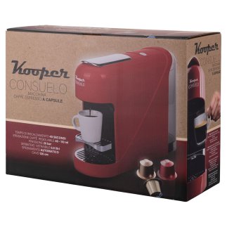 Kooper Κάψουλα καφετιέρας εσπρέσο κόκκινη 1400 W Consuelo Kooper 5917188