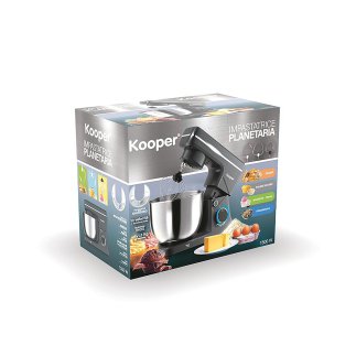 Kooper Πλανητικό μίξερ με αποσπώμενο κάδο 5,5 L, 10 ταχύτητες, 1500 W, σκούρο γκρι Kooper 5923138