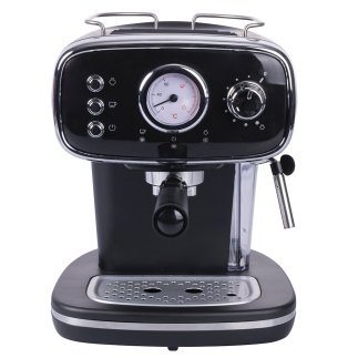 Kooper Αυτόματη καφετιέρα espresso με ακροφύσιο ατμού για cappuccino 1100 W μαύρη Kooper 5917191