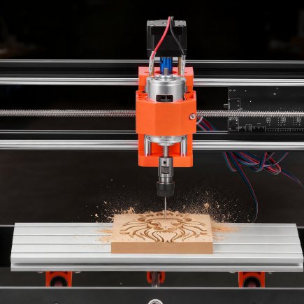 VEVOR Μηχανή CNC Router 3018, 60W, 3 Άξονες, Εγγραφής και Κοπής Ξύλου, Περιοχή Εργασίας 300x180x40mm, Offline Controller, Κατασκ