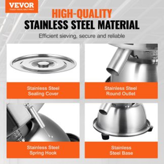 VEVOR Ηλεκτρικό Δονητικό Κοσκίνισμα με 10+60 Πλέγμα Αυτόματου Κόσκινου ZDZSJTM10M60GWWVIV2