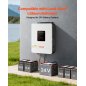 VEVOR Υβριδικός Ηλιακός Αντιστροφέας 3000W, 24V DC σε 230V AC, Καθαρού Ημιτόνου με Φορτιστή, Ενσωματωμένο Ελεγκτή MPPT 80A, Συμβ