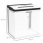 PawHut Ενυδρείο 28L με LED, 38x26x38cm D61-004V91WT