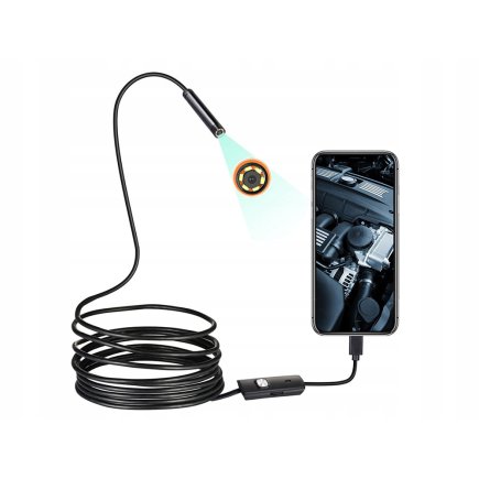 Verk Group Ενδοσκοπική Κάμερα Inspektion για Android και PC με USB, 5μ LED 5907451337073
