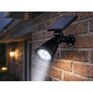 Verk Group Ηλιακό Φωτιστικό Κήπου με 4 LED και Αισθητήρα Λυκόφωτος με 3 Λειτουργίες Φωτισμού 5907451379479