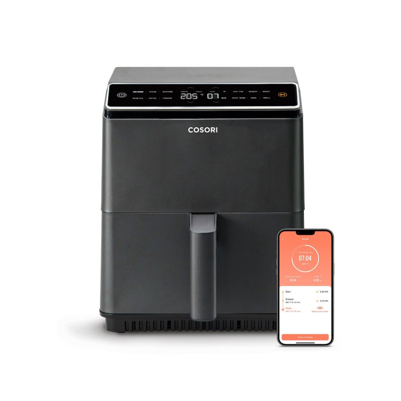 Cosori Φριτέζα Αέρος 6.4lt Dual Blaze Chef Edition Air Fryer 1700W με Wi-Fi Μαύρο CAF-P681S-KEUR