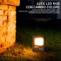 BAKAJI Φωτιστικό Faro LED RGB 30W Εξωτερικού Χώρου Slim IP65 με Τηλεχειριστήριο 02837943