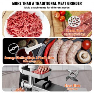 VEVOR  Ηλεκτρικός Κρεατομηχανή 5 lbs/λεπτό με Λουκανικομηχανή Κουζίνας SYTMDDJRJSYSYQFR9V2
