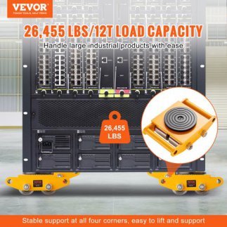 VEVOR 4PCS Βαρέως Τύπου Καρότσι Μεταφοράς Μηχανημάτων 12T GYXTKHSGFG46TAFK1V0