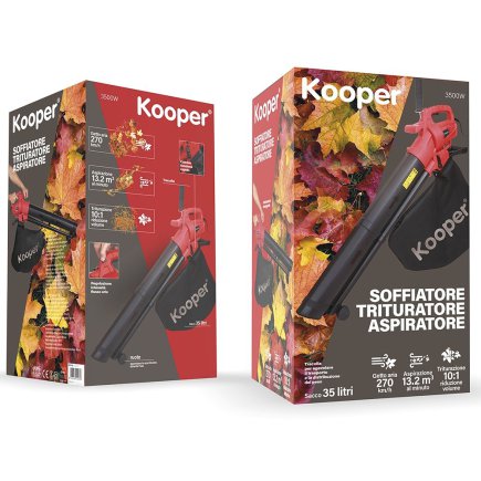 Kooper Ηλεκτρικό Φυσητήρας/Αναρροφητήρας Φύλλων 3 σε 1, Σακούλα 35 L 3500 W Kooper 5914170