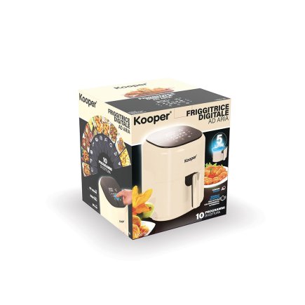 Kooper Kooper Φριτέζα Αέρος 5 Λ με Οθόνη Αφής 1200 W Ελεφαντόδοντο 5920747