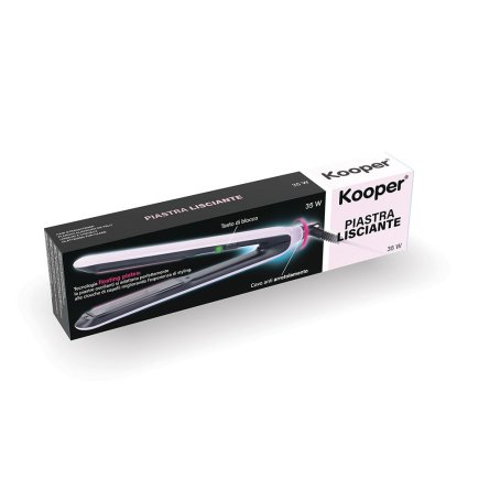 Kooper Ισιωτική συσκευή μαλλιών 35 W σε πολυαμίδιο με κεραμικές πλάκες σε λιλά χρώμα Kooper 5902549