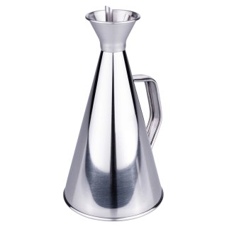 Galileo Δοχείο λαδιού 750 ml από ανοξείδωτο χάλυβα με ρύγχος που αποτρέπει τις σταγόνες SChef 5902932