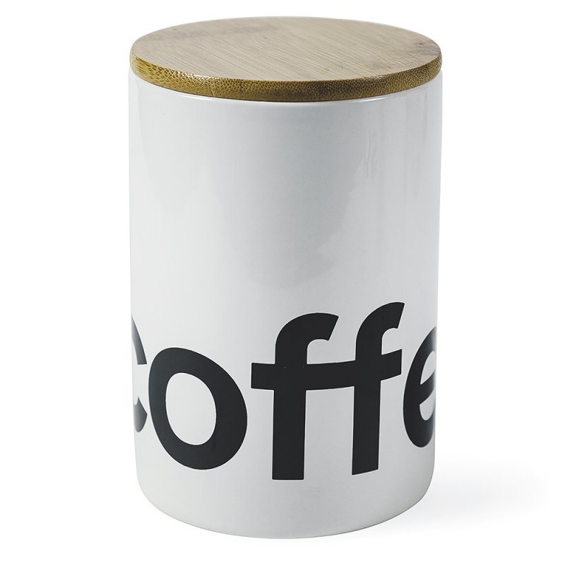 Villa D'Este Βάζο καφέ 750 ml από κεραμικό με καπάκι από Bamboo 5909044