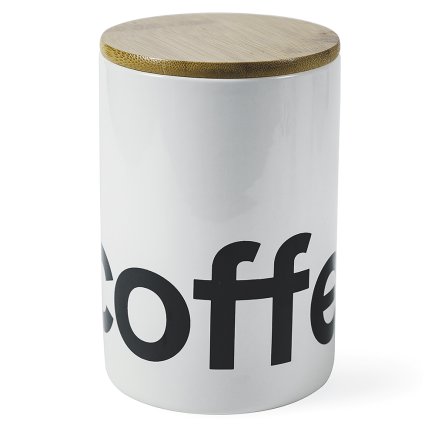 Villa D'Este Βάζο καφέ 750 ml από κεραμικό με καπάκι από Bamboo 5909044